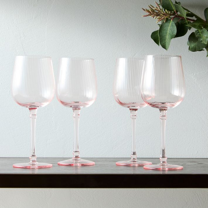 Esme Fluted White Wine Glass Sets | West Elm (US)