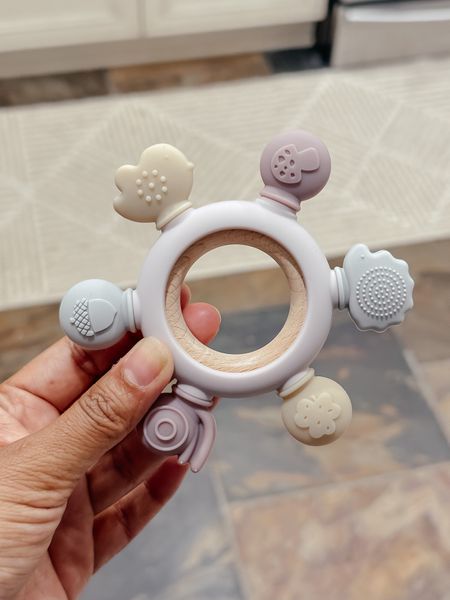 Tethers for baby. Teether toys, teething baby, Amazon baby finds, neutral baby, baby must haves, baby toys, infant, newborn, new mom, parents, 6-12 month old baby must haves, Baby Teething Toys, Silicone Chewable Rings with Organic Wooden, Natural Wooden Ring & Silicone Teething Toys for Soothing Teething Pain Relief

#LTKBacktoSchool #LTKfamily #LTKbaby