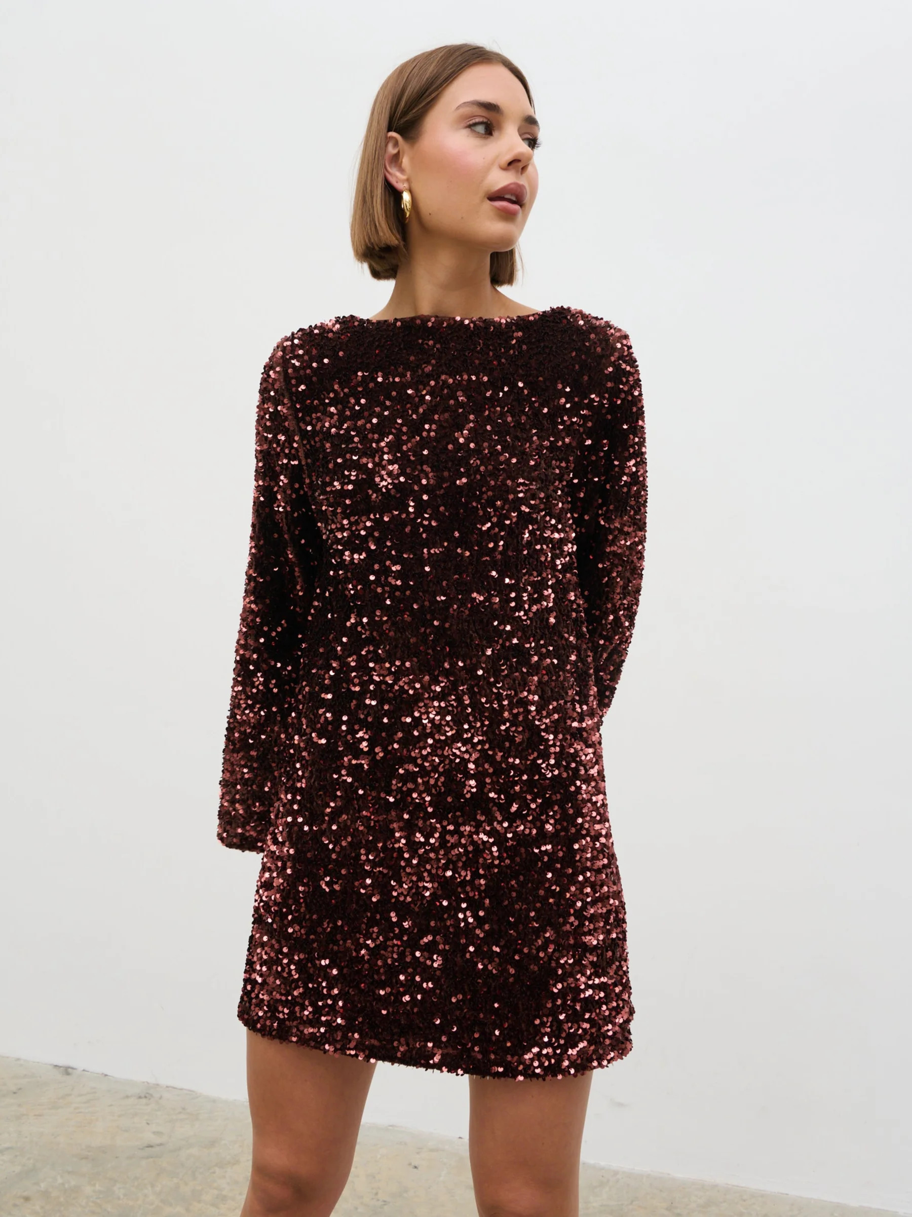 Bow Sequin Mini Dress | Pretty Lavish (UK)