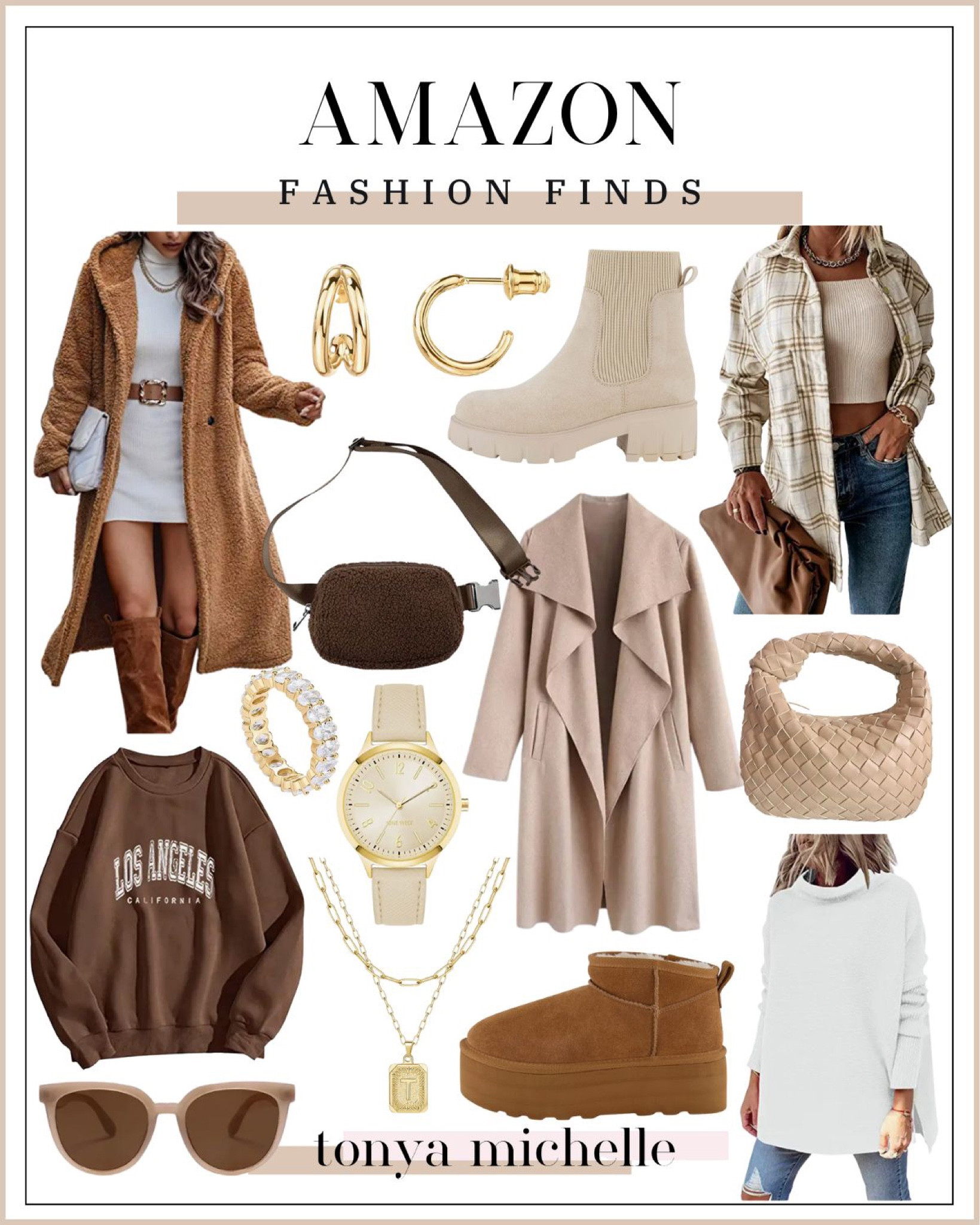 Amazon winter fashion - amazon neutral outfits - amazon coats for winter - plaid shacket - amazon sweatshirt - lululemon dupes - Ugg dupes - amazon belt bag - flattering outfits 


#LTKFind #LTKshoecrush #LTKSeasonal