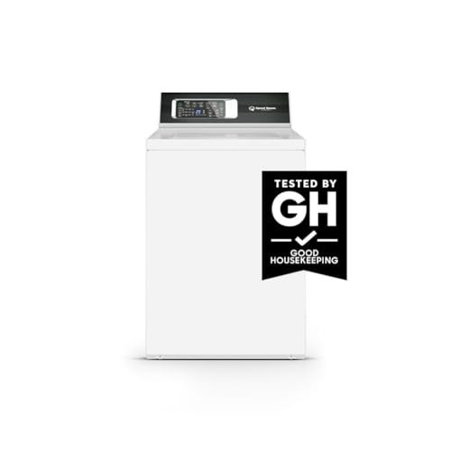 Speed Queen TR7003WN 26" Top Load Washer with 3.2 cu. ft. Capacity, 840 RPM Max Spin Speed, Digital Controls, Stainless Steel Tub, in White (8 Wash Cycles) | Amazon (US)