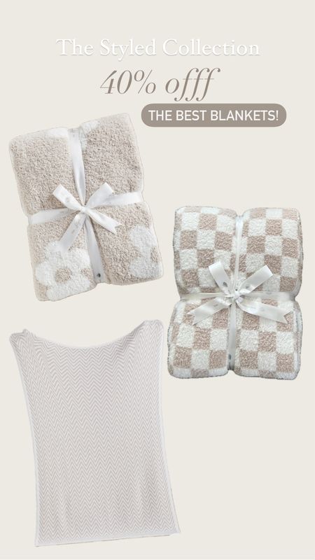 40% off at The Styled Collection. Copy code here in the app and apply at checkout! We absolutely love these blankets in our home!  SO buttery soft! 

#LTKsalealert #LTKhome #LTKSpringSale
