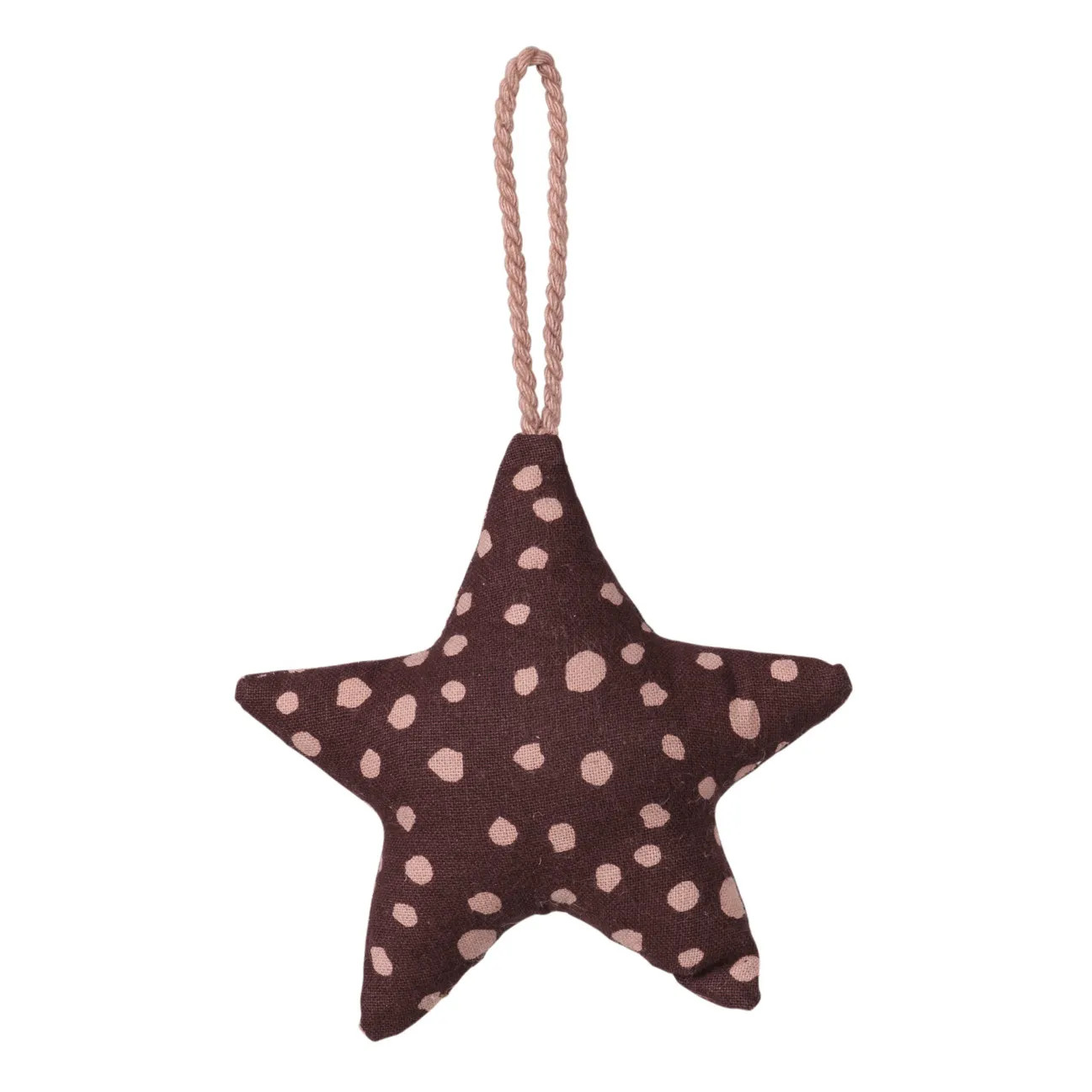 Cotton star Christmas decoration | Brown | Smallable