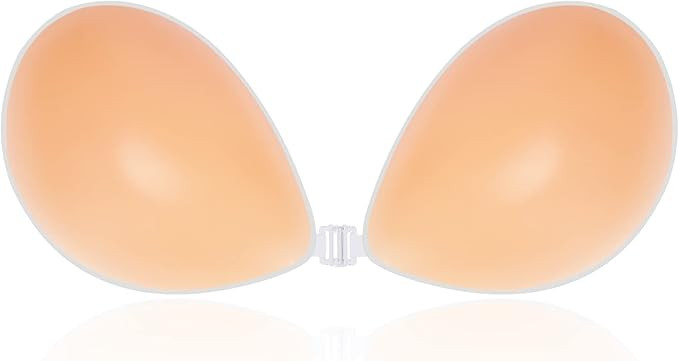 Niidor Adhesive Bra Strapless Sticky Invisible Push up Silicone Bra for Backless Dress with Nippl... | Amazon (US)