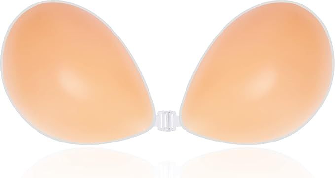 Niidor Adhesive Bra Strapless Sticky Invisible Push up Silicone Bra for Backless Dress with Nippl... | Amazon (US)