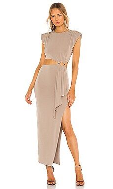 Lovers and Friends Encore Dress in Taupe from Revolve.com | Revolve Clothing (Global)