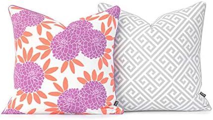 Hofdeco Spring Garden Indoor Outdoor Pillow Cover ONLY, Water UV Resistant for Patio Lounge Sofa,... | Amazon (US)