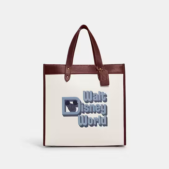 Disney X Coach Field Tote With Walt Disney World Motif | Coach (US)