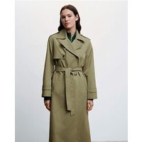 Mango Double-Button Trench Khaki - Mango - Size: 1XL | JD Williams (UK)