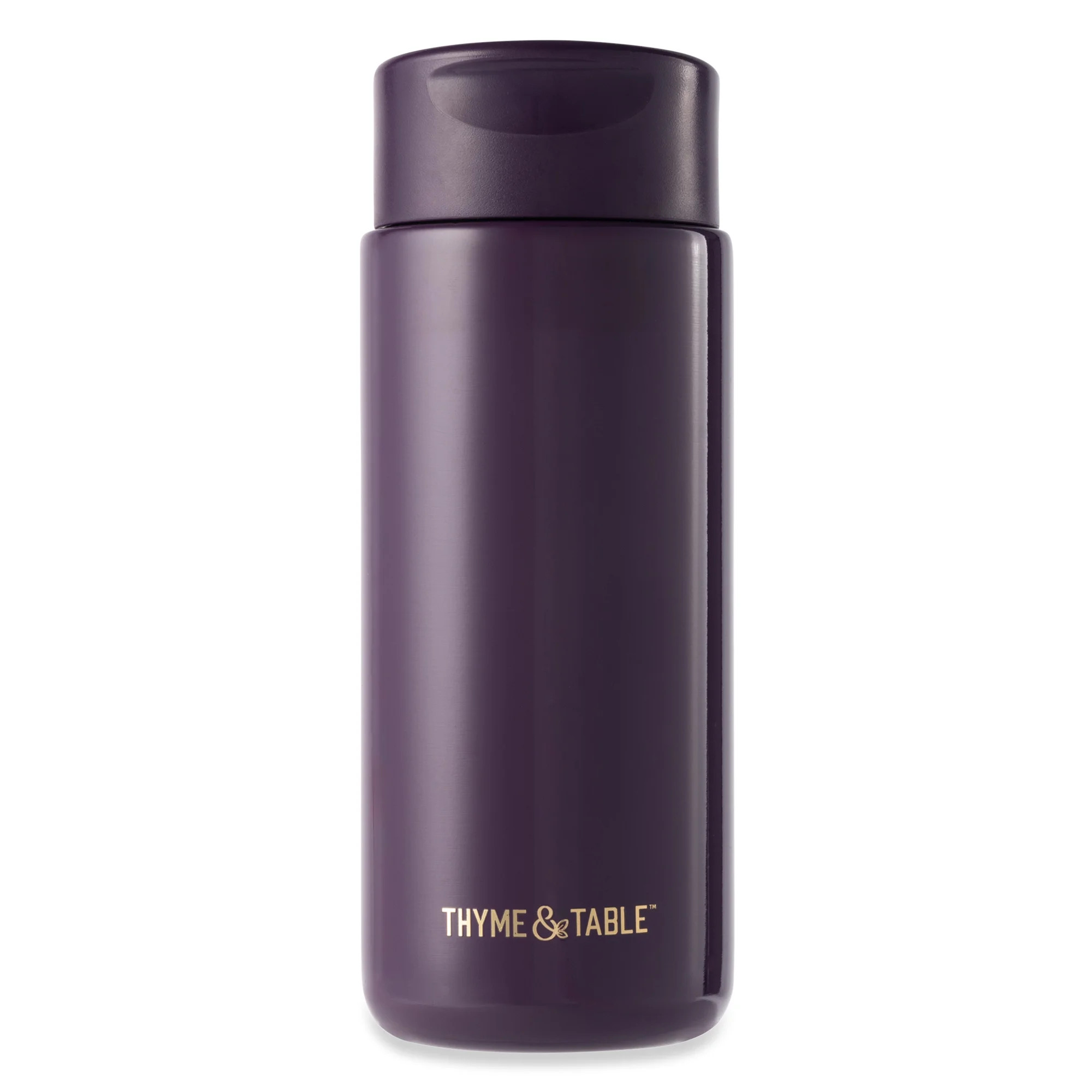 Thyme & Table Double Wall Insulated Stainless Steel Coffee Tumbler, 22oz Travel Mug, Purple | Walmart (US)