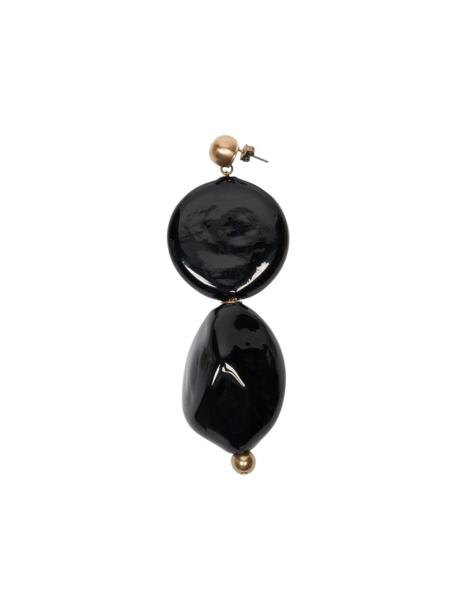 Goldtone & Glass Single Drop Earring | Saks Fifth Avenue