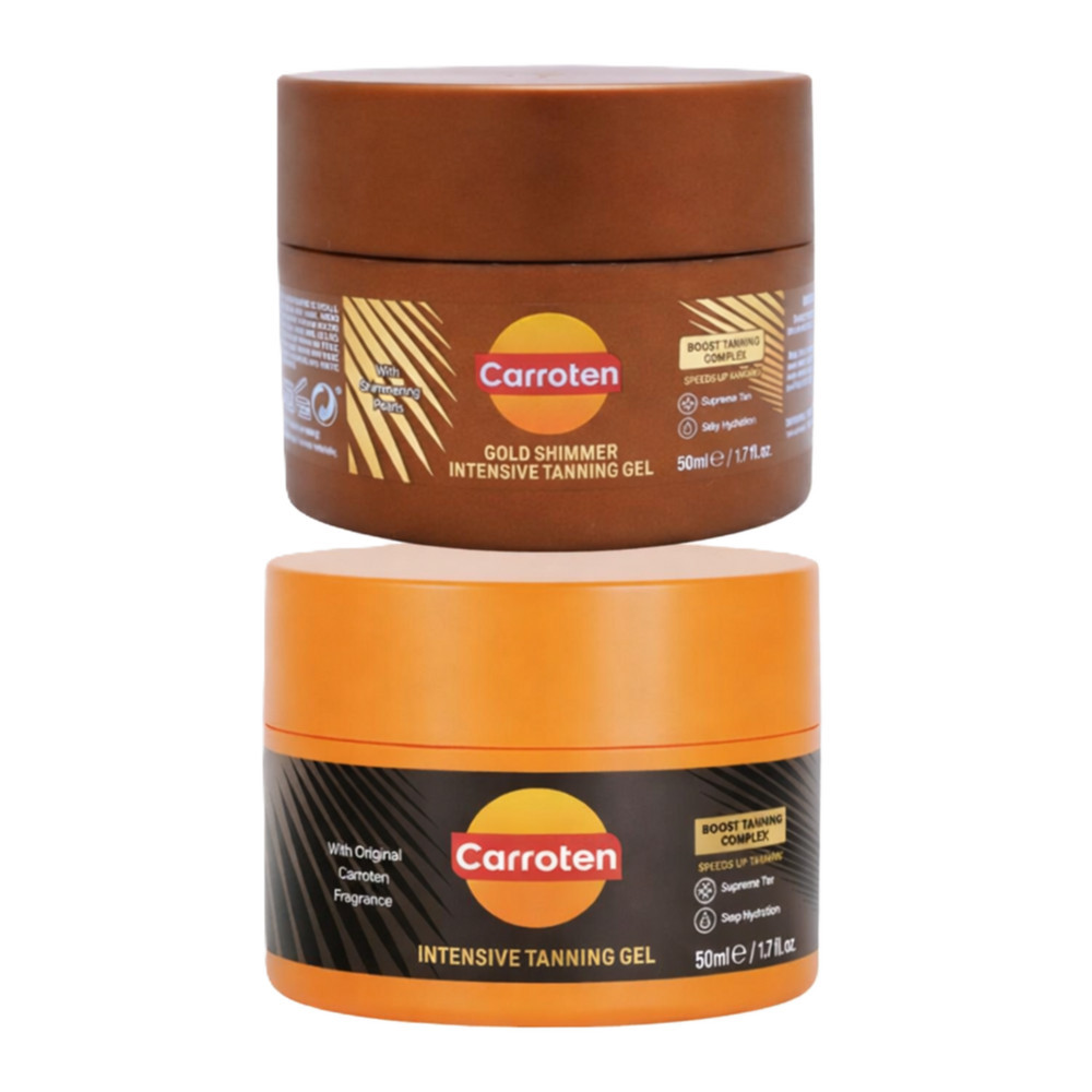 Carroten Intensive + Gold Shimmer Tanning Gel Mini 2-Pack | Ulta
