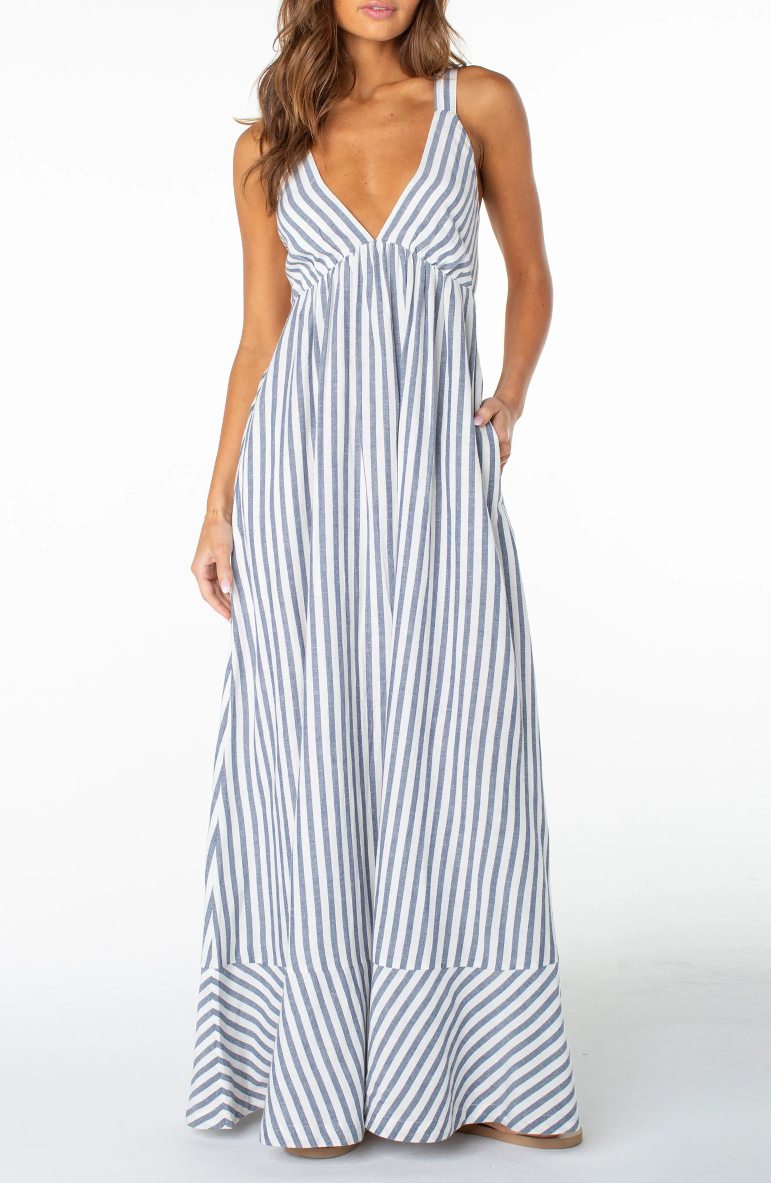 Wilder Coast Stripe Maxi Sundress (Women) | Nordstrom | Nordstrom