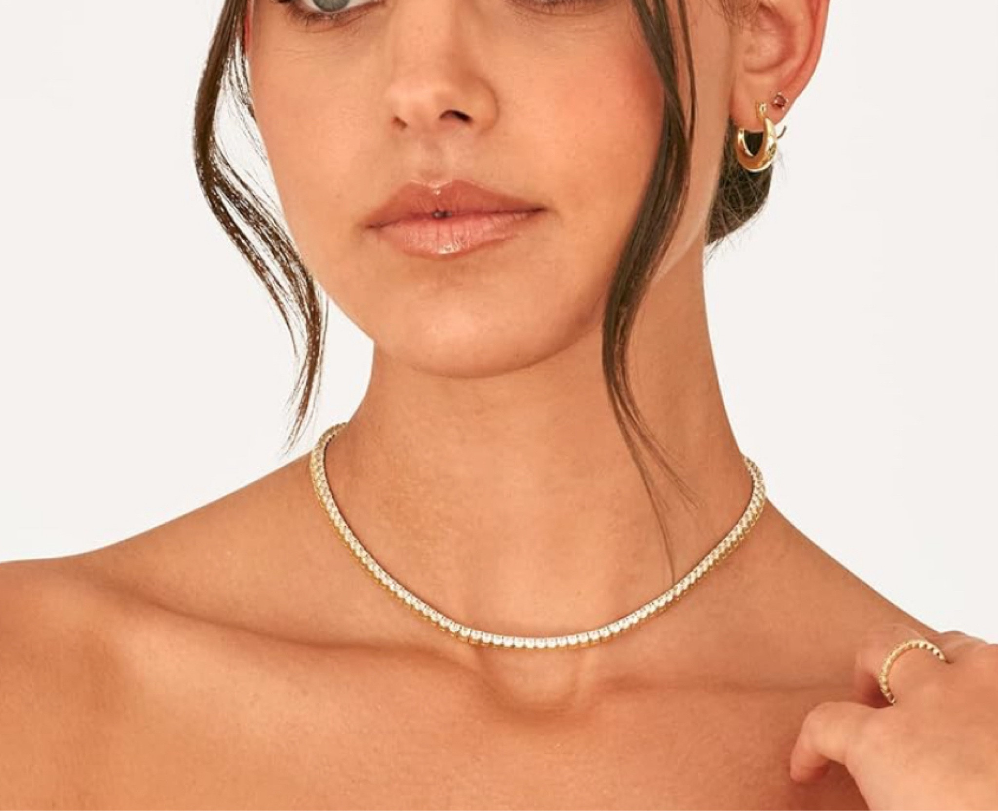 PAVOI 14K Gold Plated 3mm Simulated Diamond Tennis Necklace for Women | Tennis Chain | Chunky Long Gold Necklace for Women| Sizes 15" and 18"

#LTKFindsUnder50 #LTKStyleTip