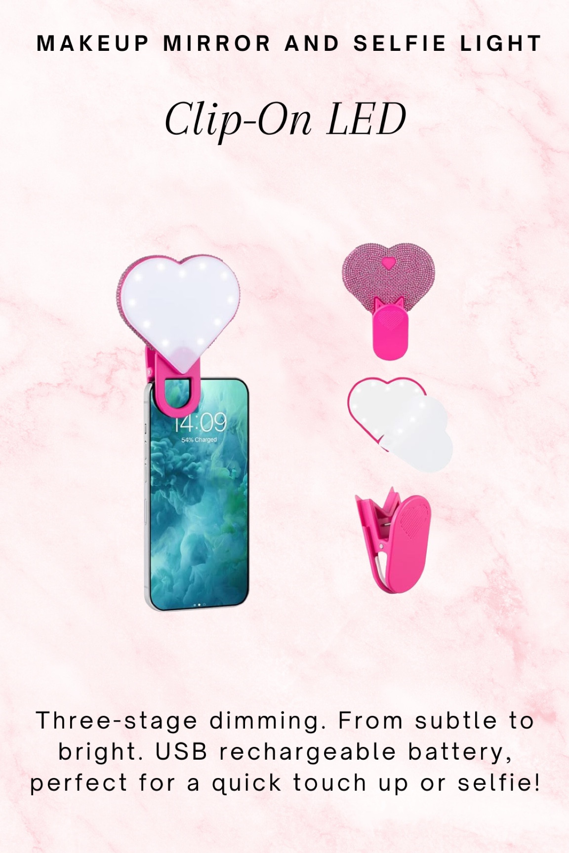 A clip-on heart mirror—because perfect lighting + a quick check before selfies = essential! 💕 Cute, compact, and actually so handy!

Follow for more @OPERATION_NIKI on IG, TikTok, & Facebook sahm, amazon finds, home essentials, beauty closet, mom bag, organized home, mom purse, cleaning must haves, cleaning tips, organization, travel bag, bedroom clean, cleaning, organization, cleaning tools, house clean, odors, house spray, winter beauty, self care, vacation, mom bag, whats in my purse, travel, resort 

#LTKTravel #LTKBeauty #LTKFindsUnder50