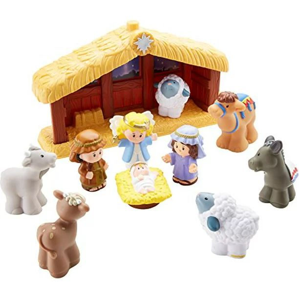 Fisher-Price Little People Christmas Story Nativity 10-Figure Set - Walmart.com | Walmart (US)