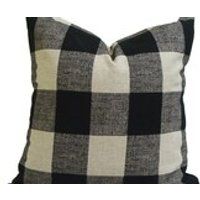 Farmhouse Pillow, Black Plaid Pillow Cover, Buffalo Check Pillow, Farmhouse Decor | Etsy (US)