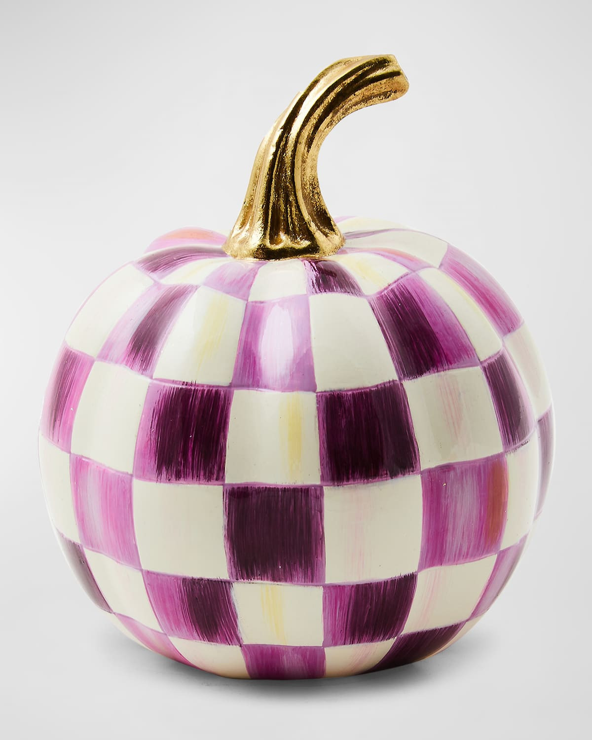 Plum Check Mini Pumpkin, 8.5 | Neiman Marcus