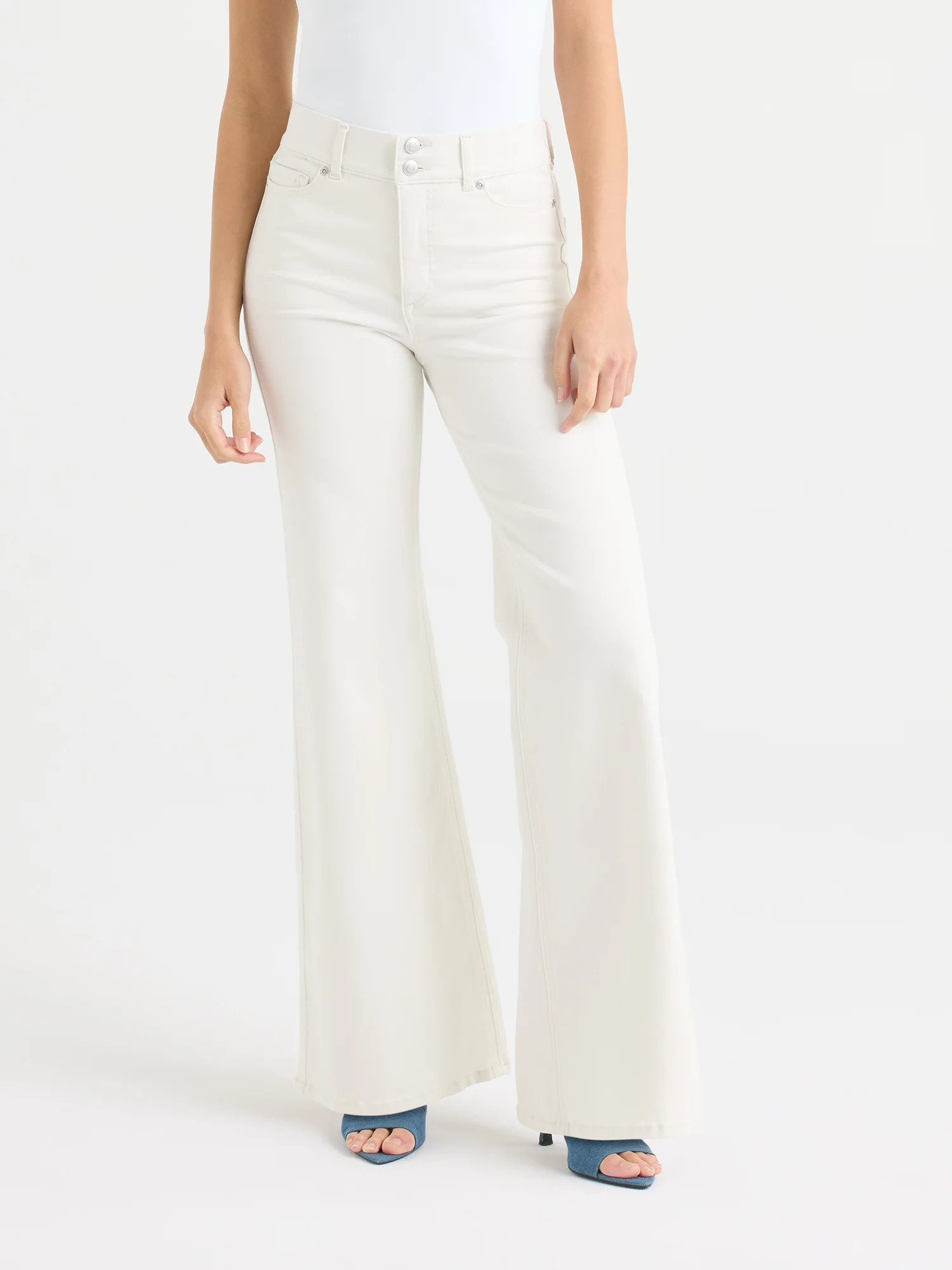 Sofia by Sofia Vergara Women's and Women's Plus Margot Wide Leg High Rise Jeans, 30.5" and 32.5" ... | Walmart (US)