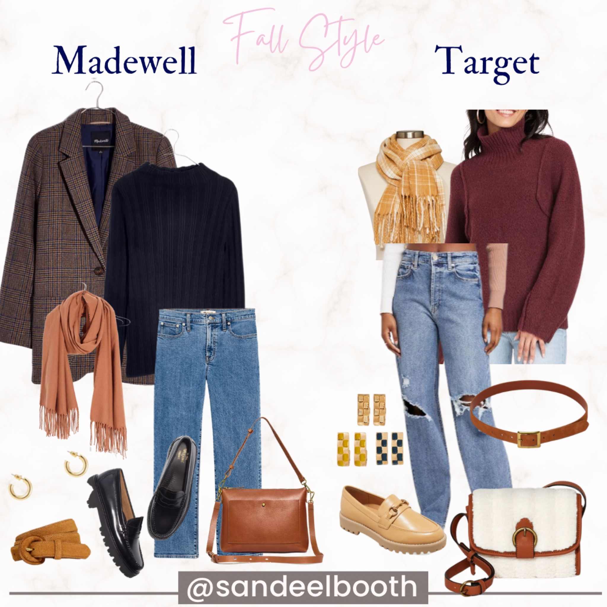 Fall office wear
Madewell vs Target, loafers styled 2 ways 
High and low price wise 
Straight leg jeans
Mock neck sweater
Blazer 
Crossbody purse 


#LTKSeasonal #LTKworkwear #LTKstyletip