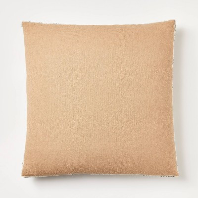Oversized Woven Striped Square Throw Pillow Beige - Threshold™ designed with Studio McGee | Target