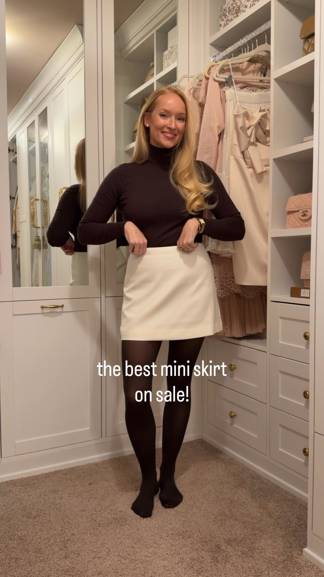I wear this mini skirt year round! It’s a go to for girls night, date night, and events! I have a size small and it zips up the size (the waist band isn’t stretchy but I find it comfortable to wear — I usually wear it going out to dinner ;) 

It comes in multiple colors, I’m eyeing the herringbone next!! 

Tuckernuck sale // tuckernuck favorites // chic fall outfit // fall date night outfit

#LTKSaleAlert