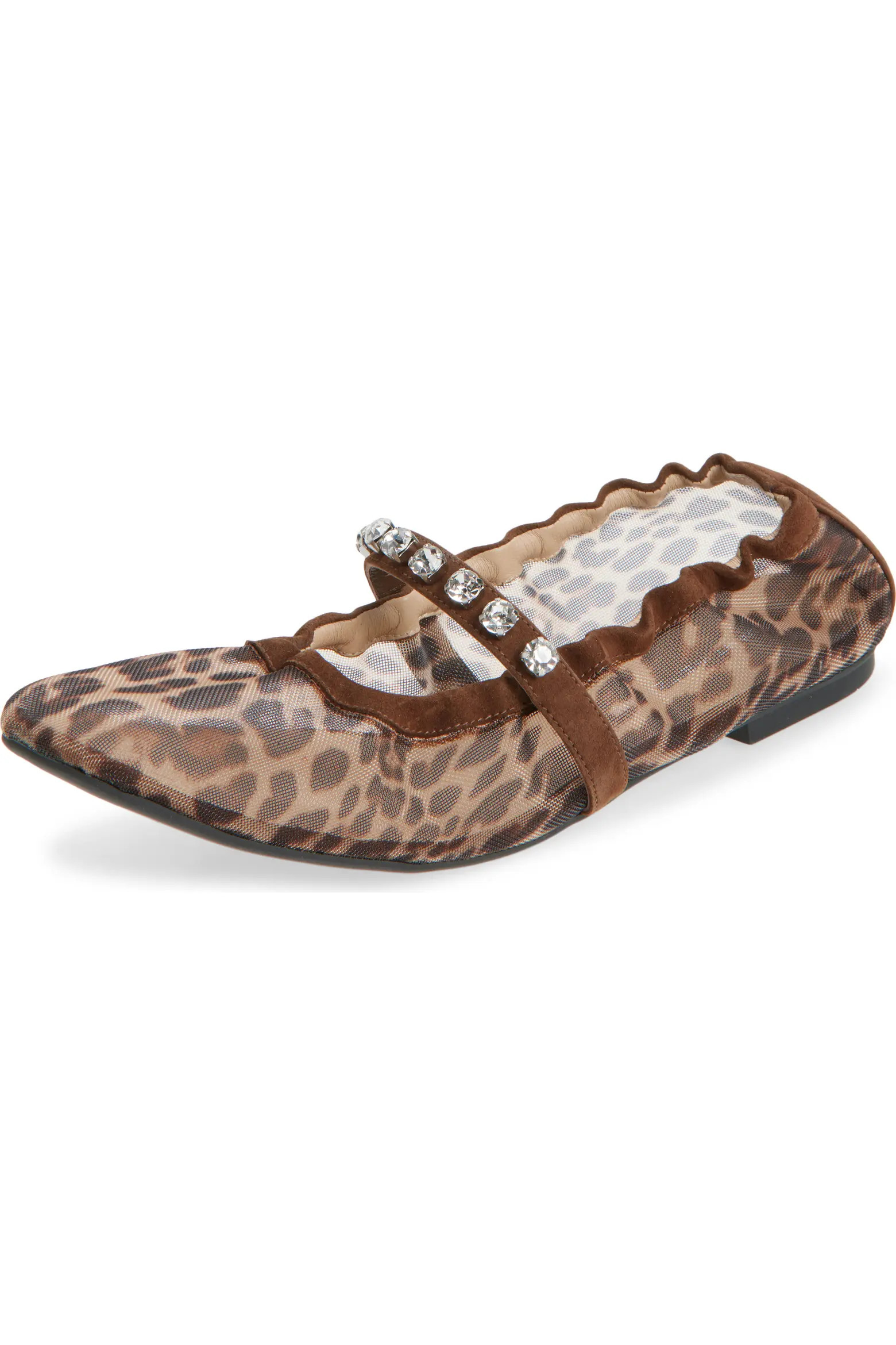 Goldie Crystal Strap Ballet Flat (Women) | Nordstrom | Nordstrom