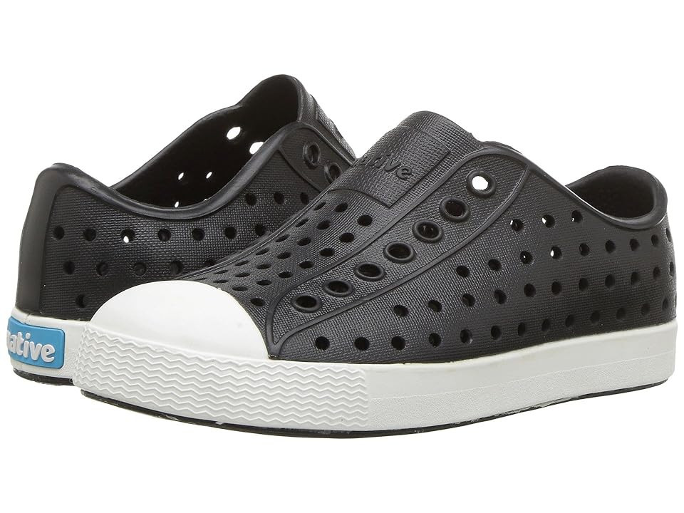 Native Shoes Kids Jefferson Slip-on Sneakers (Toddler/Little Kid) Kids Shoes Jiffy Black/Shell White : 9 Toddler M, Synthetic | Zappos