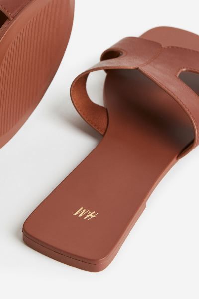 Slides - Brown - Ladies | H&M US | H&M (US + CA)