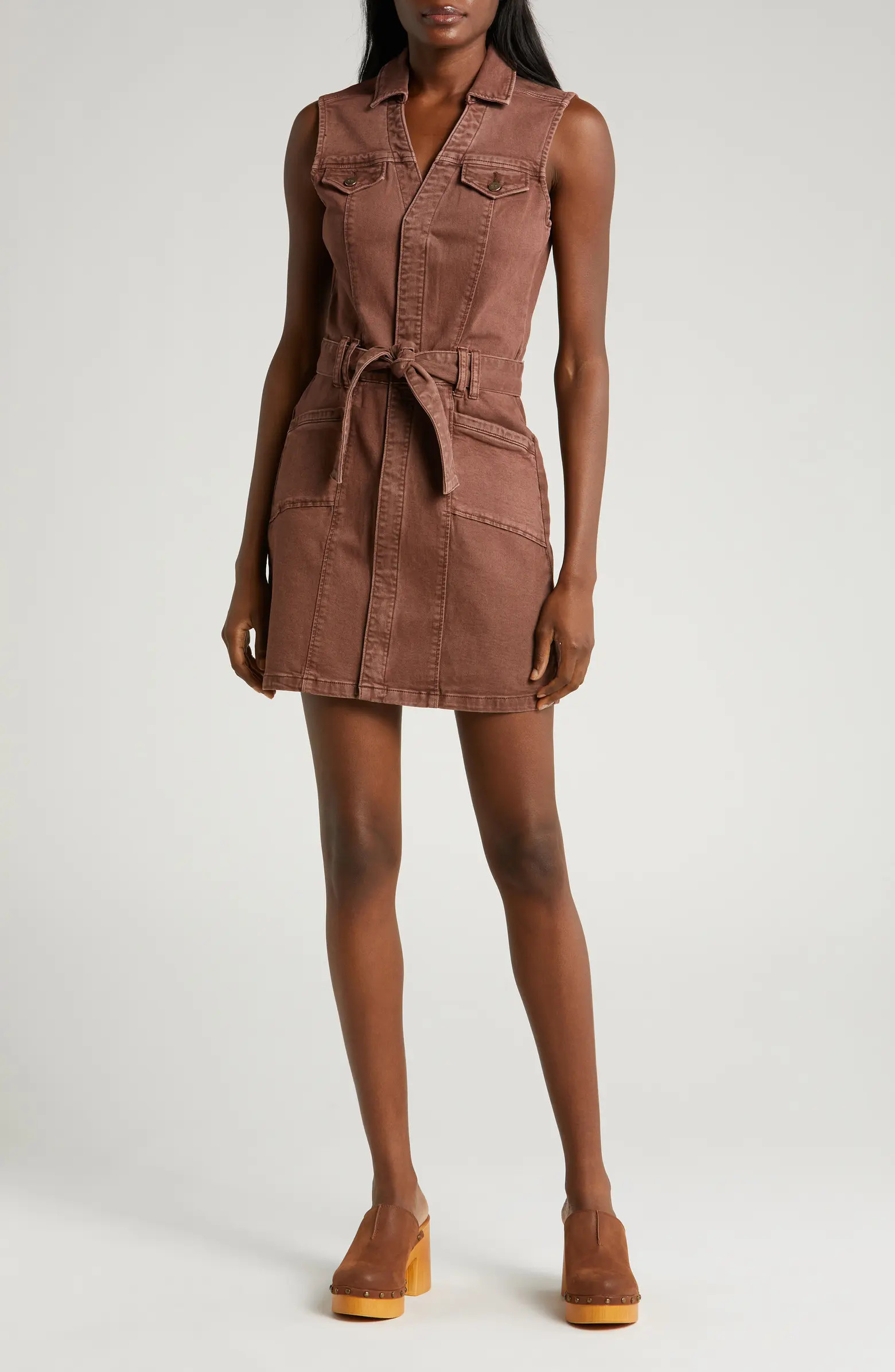 Kelsee Sleeveless Denim Shirtdress | Nordstrom Rack