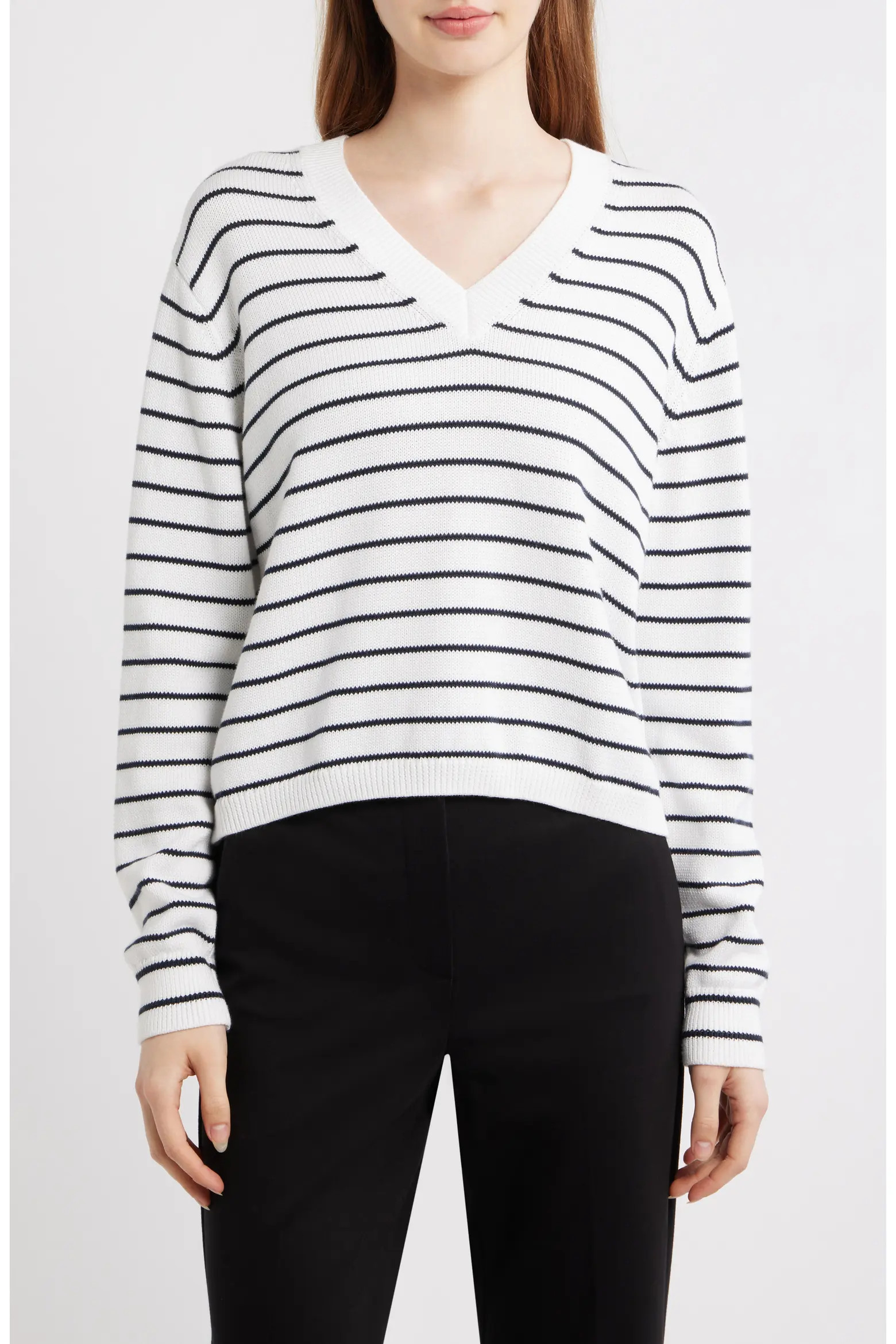 Waverly Crop Stripe Sweater (Women) | Nordstrom | Nordstrom