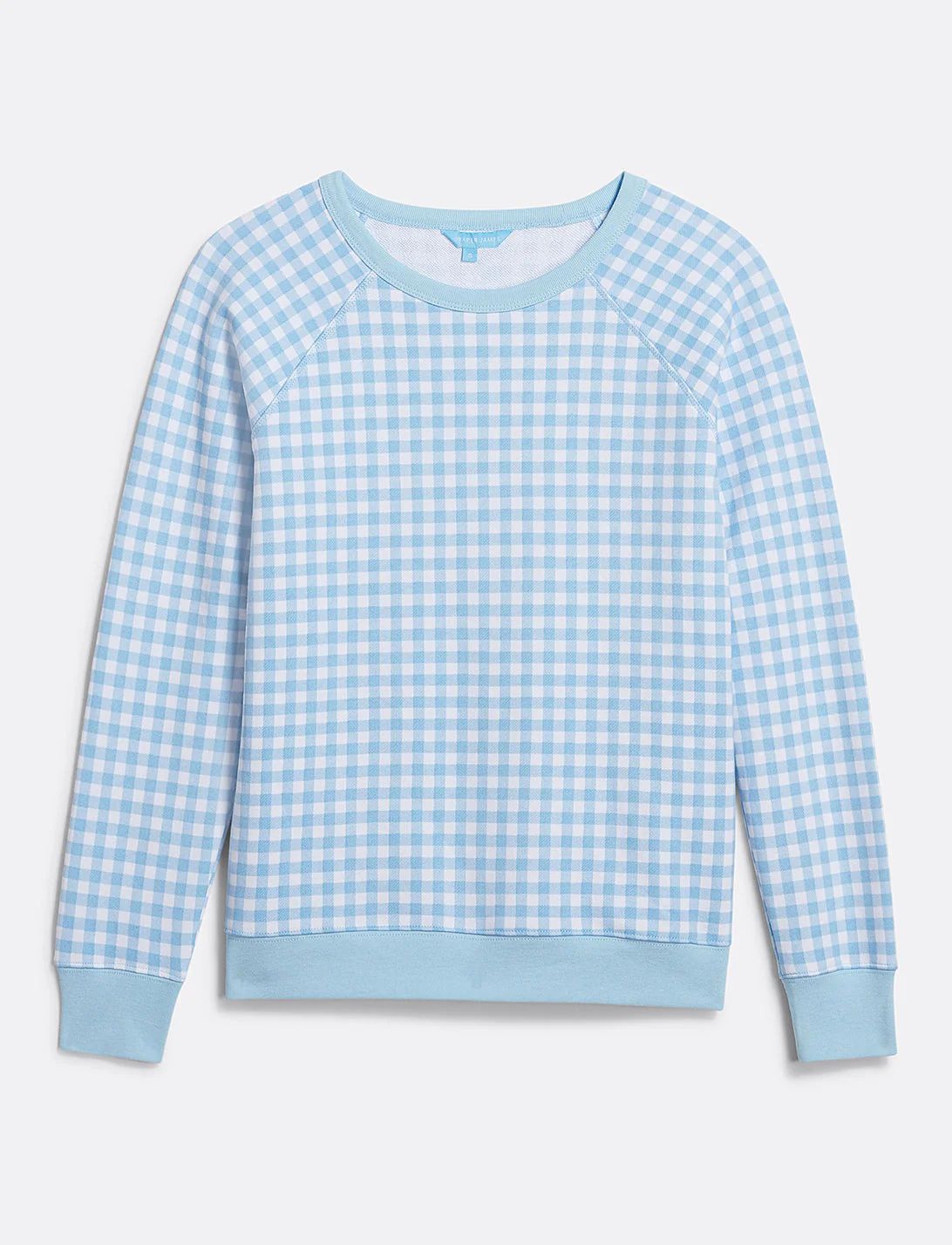 Natalie Sweatshirt in Light Blue Gingham | Draper James (US)