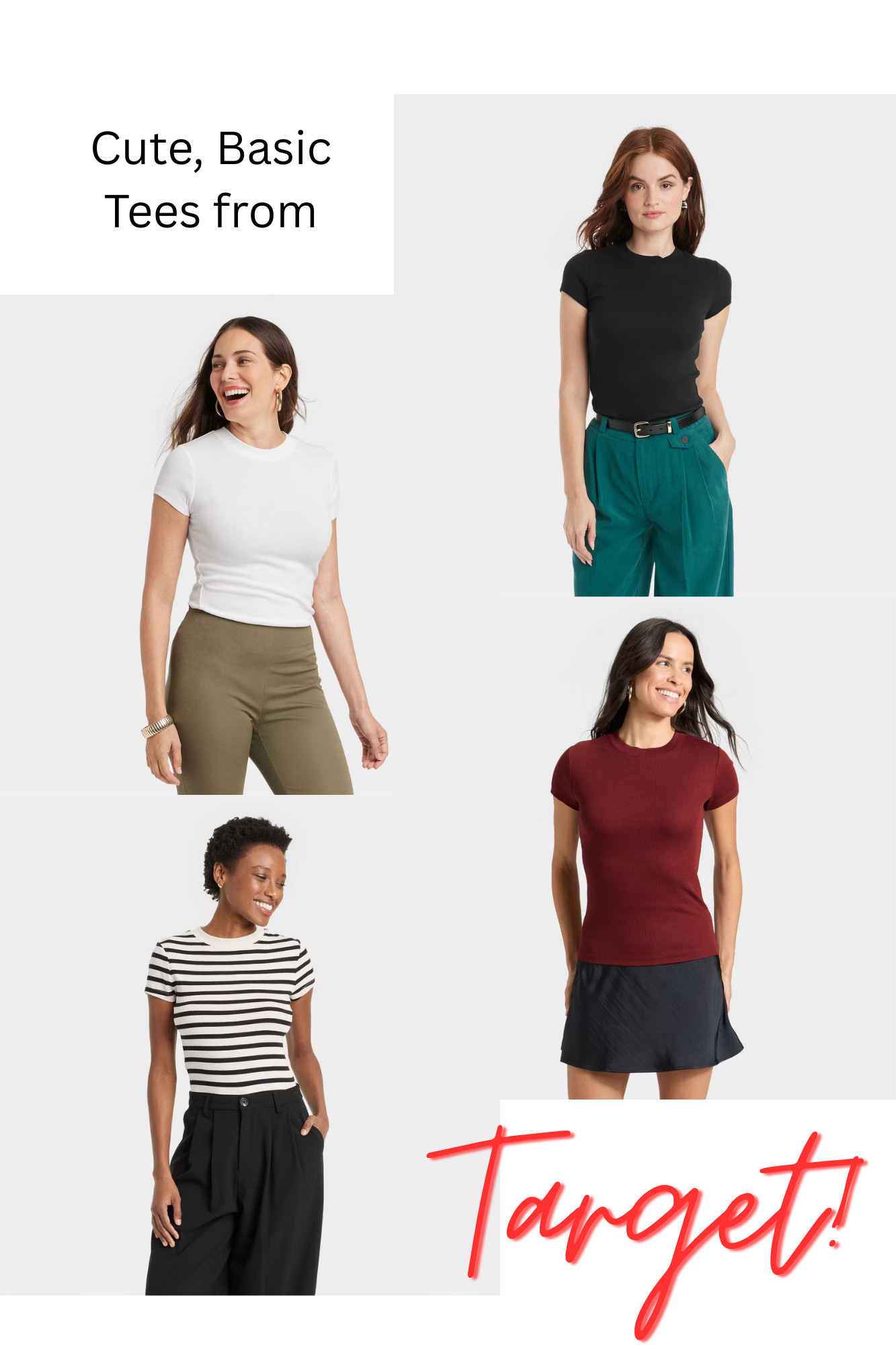 Cute, basic tees from Target! 

#target #womenstees #basics 

 #LTKgrwm #LTKootd #LTKSaleAlert