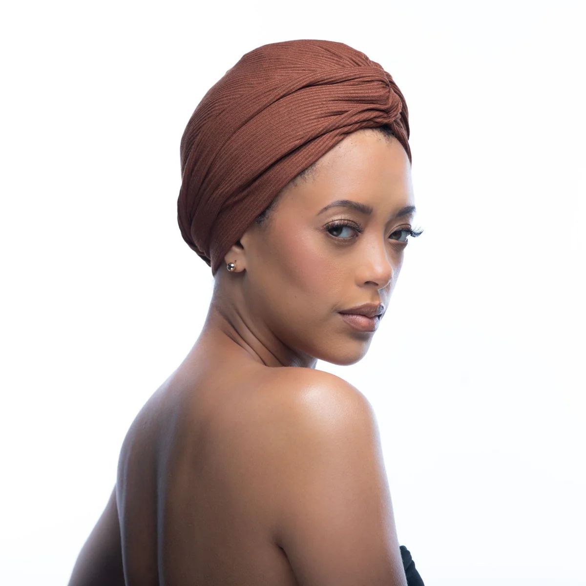 Pecan Luxe Ribbed Twisted Turban | You Go Natural