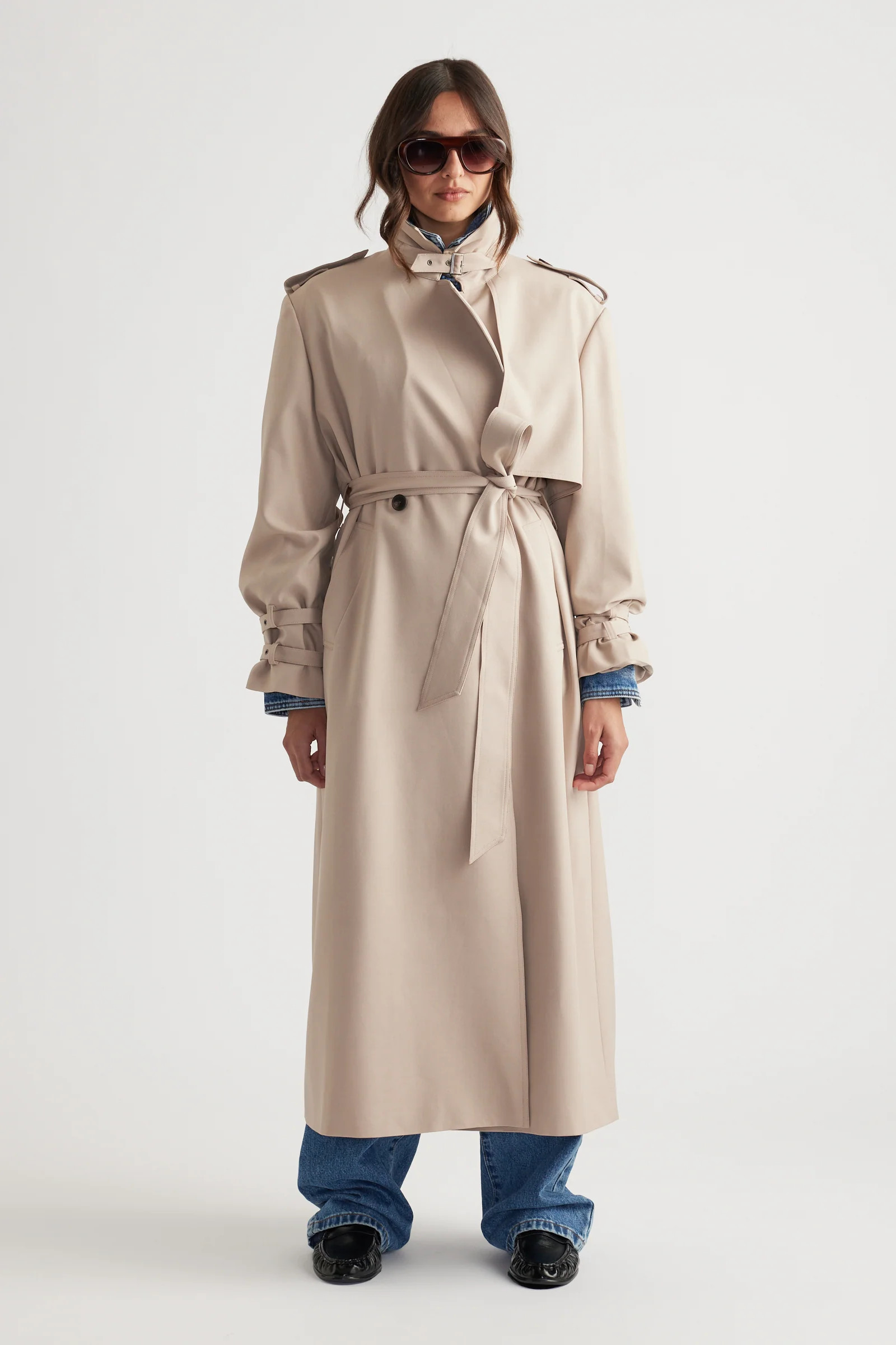 Esther Trench Coat - Biscuit | DECJUBA