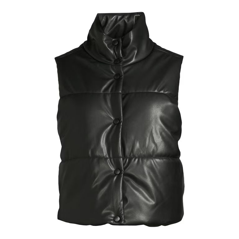 No Boundaries Juniors Puffer Vest, Sizes XS-3XL | Walmart (US)