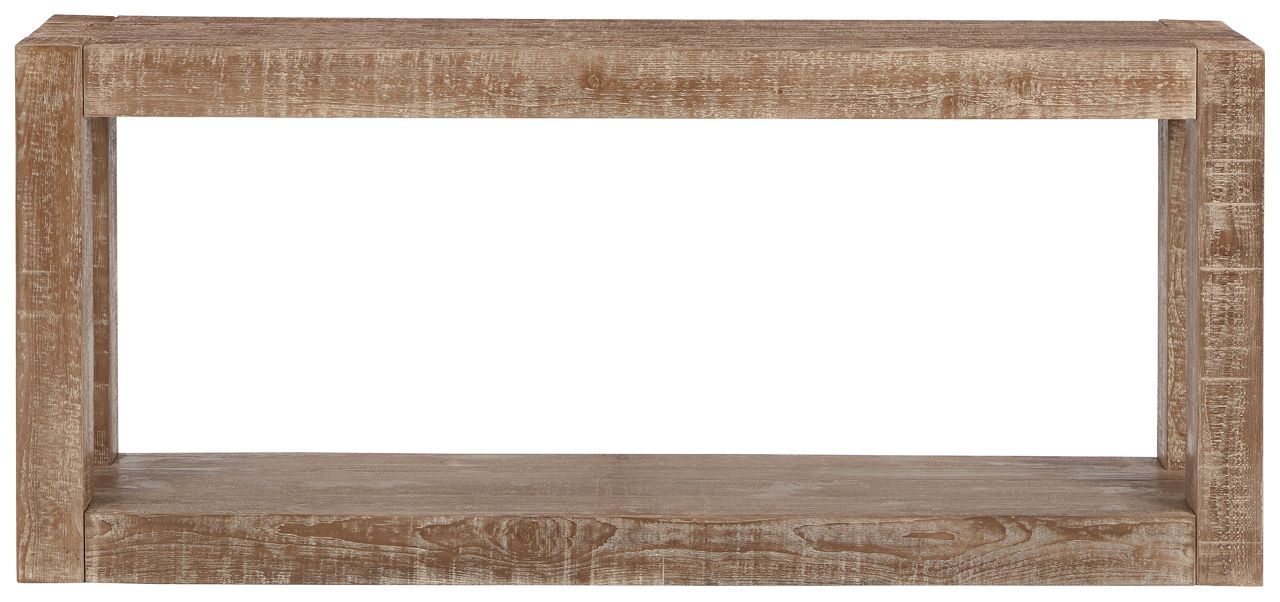 Signature Design by Ashley Waltleigh Pine Wood Modern Console Sofa Table, Distressed Brown | Walmart (US)