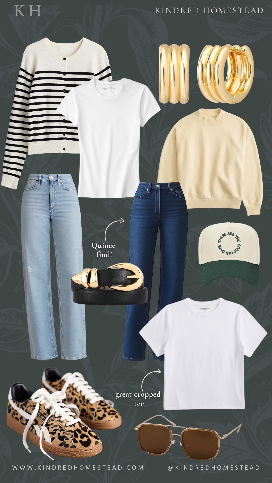 Effortless, everyday pieces I reach for on repeat 🤍
These are the kind of staples that make getting dressed feel simple—go-to denim, easy tees, and those finishing touches that pull it all together without overthinking it.

Think: lived-in jeans, soft layers, classic accessories, and everything that works just as well for slow mornings at home as it does for stepping out. The pieces you build a wardrobe around, season after season.

Linking my tried-and-true style basics and current favorites here ✨

#LTKBeauty