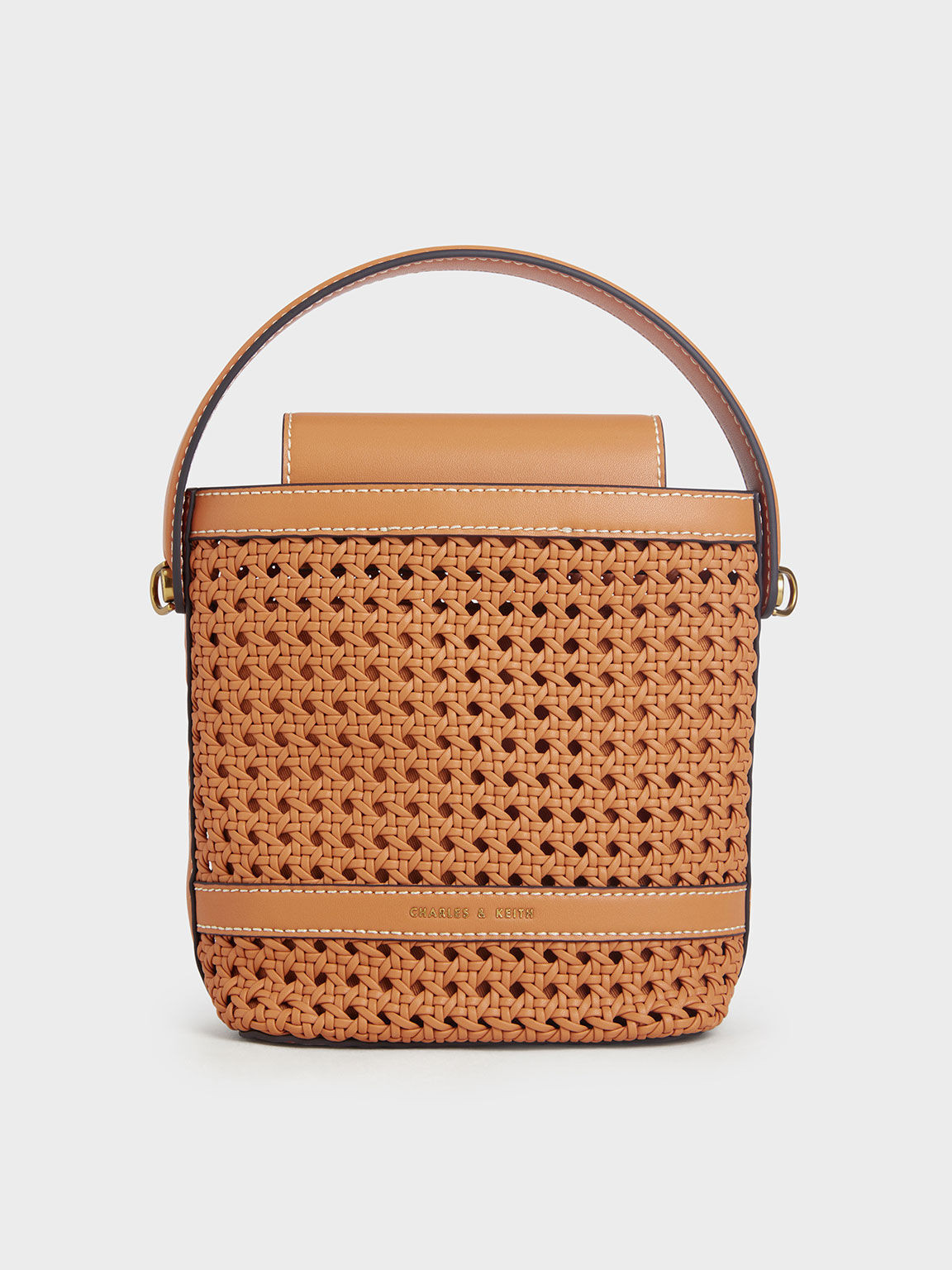 Cecily Woven Bucket Bag | Charles & Keith US