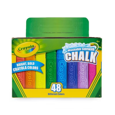 Crayola 48ct Washable Sidewalk Chalk - Bold Colors | Target