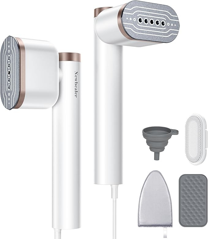 Newbealer Steamer for Clothes, Handheld Rotatable Dry Ironing with Horizontal and Vertical Steami... | Amazon (US)