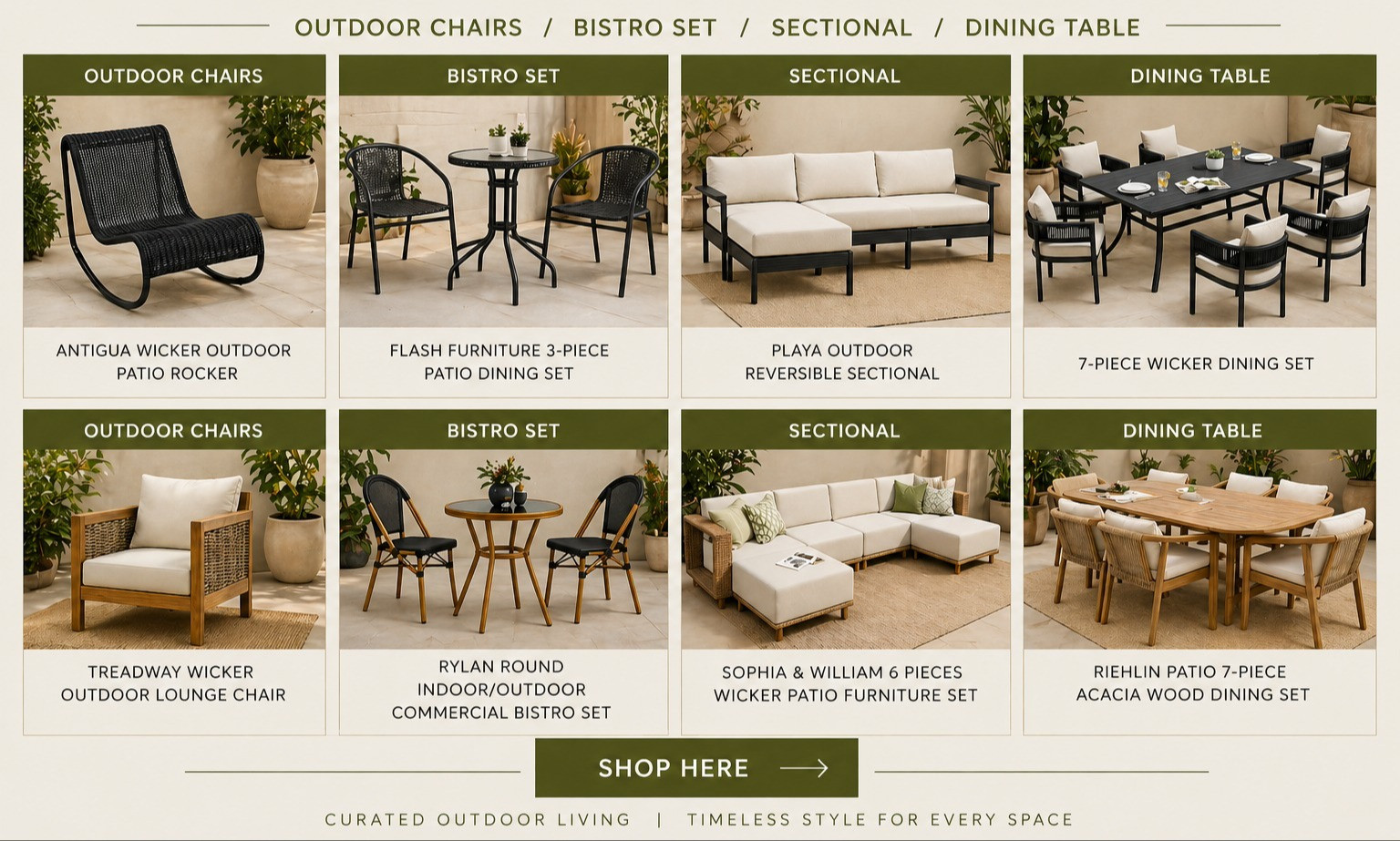 OUTDOOR FURNITURE | OUTDOOR CHAIRS | OUTDOOR BISTRO SET | OUTDOOR SECTIONAL| OUTDOOR DINING SET | SUMMER FURNITURE | PATIO FURNITURE | HOME 

 #LTKSeasonal #LTKHome