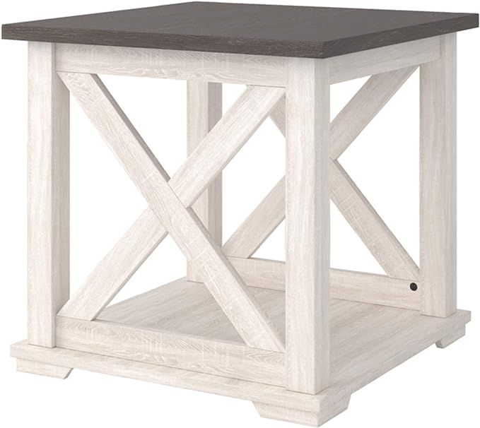 Signature Design by Ashley Dorrinson End Table, White | Amazon (US)