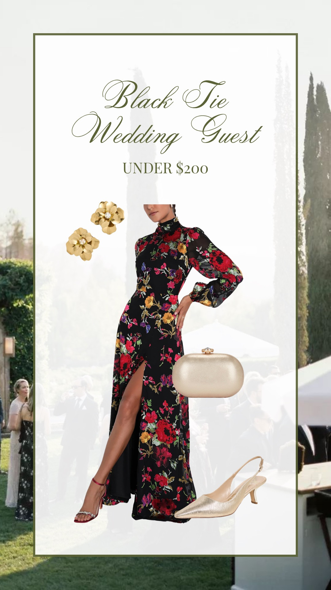 Fall & winter black tie wedding guest look under $200!

Wedding guest outfit idea // fall wedding guest// winter wedding