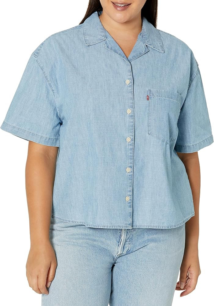Levi's Women's Aiden Short Sleeve Shirt (Also Available in Plus) | Amazon (US)