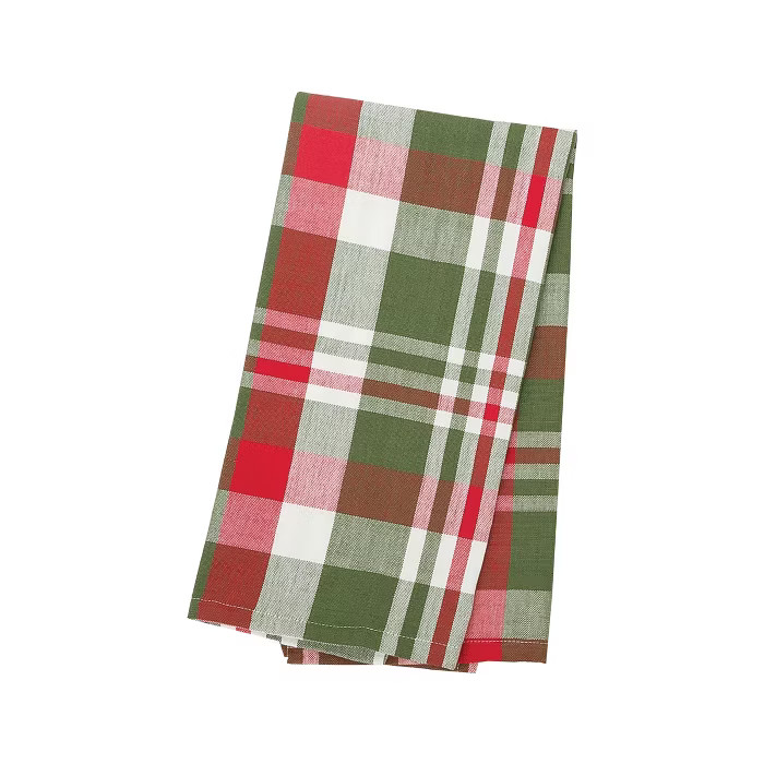 C&F Home Owen Plaid Woven Plaid Woven Cotton Kitchen Towel | Target