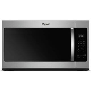 Whirlpool 1.7 cu. ft. Over the Range Microwave in Fingerprint Resistant Stainless Steel with Elec... | The Home Depot