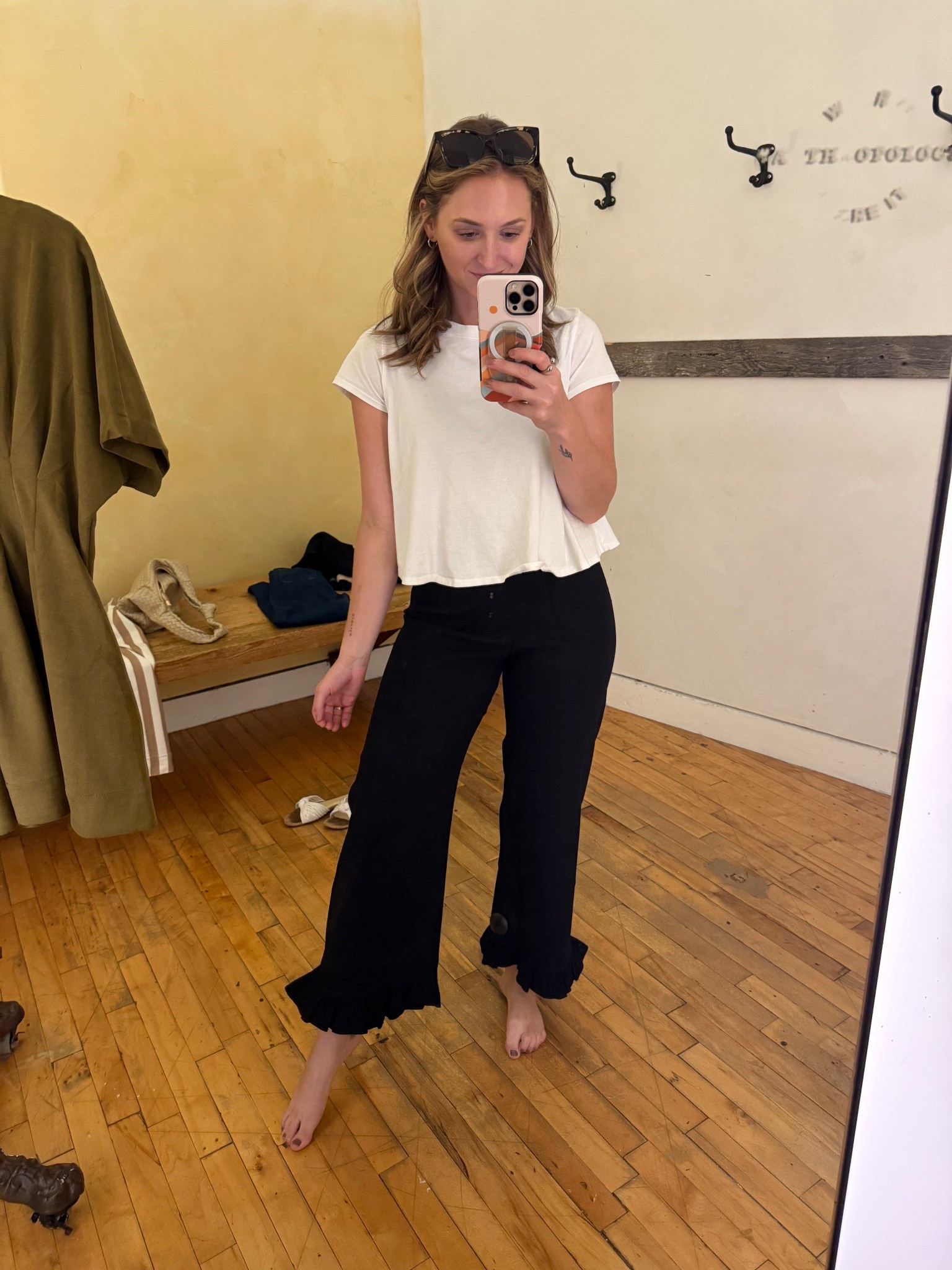 Little fun details ✨

Wearing 28 reg in bottom, small in top

#LTKStyleTip #LTKSeasonal