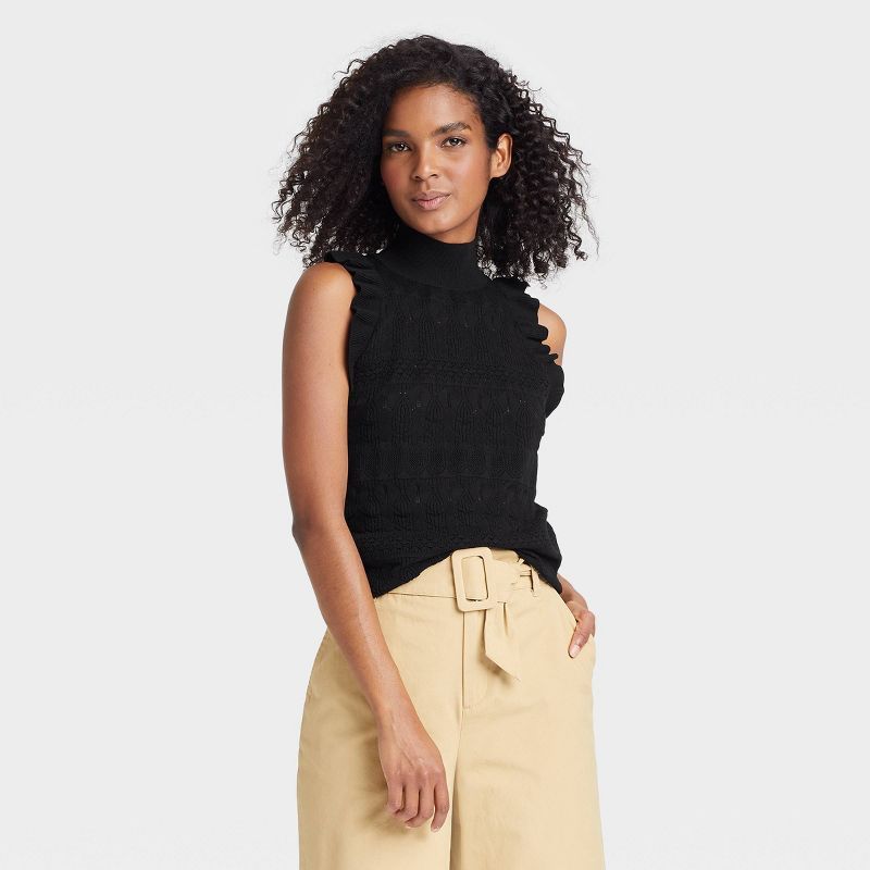 Women's Crochet Halter Neck Sweater Vest - Who What Wear™ | Target