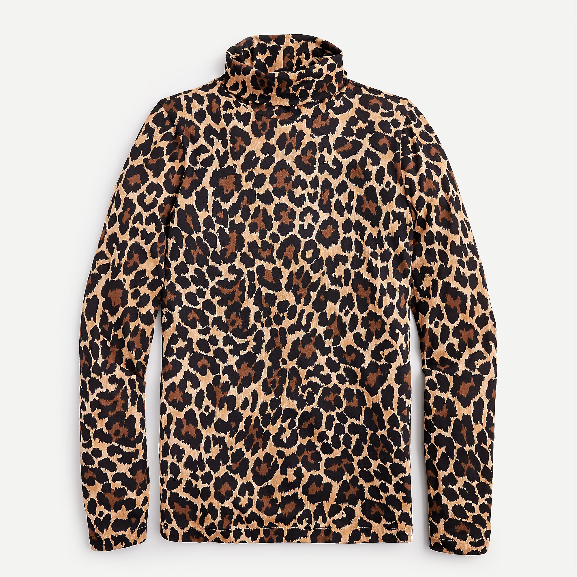 Tissue turtleneck in leopard | J. Crew US